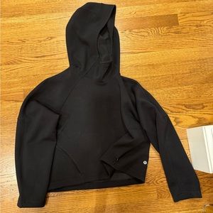 cropped black hoodie. lululemon x barrys